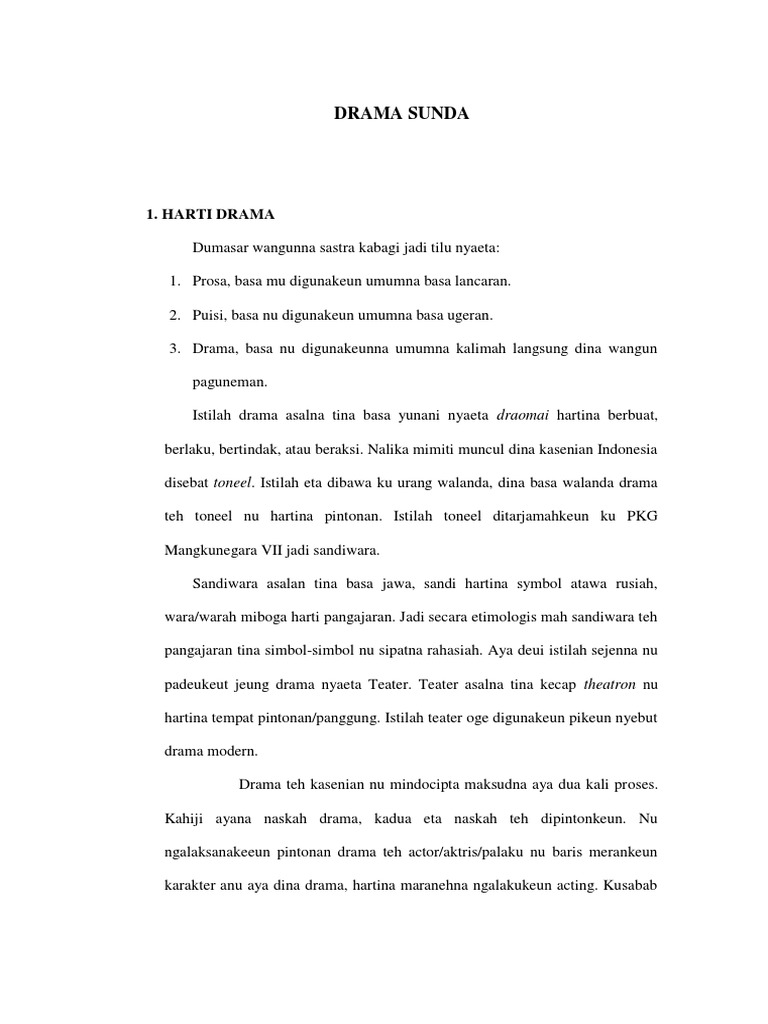 Portofolio Drama Sunda Smk Teknologi Windri