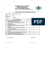 Monitoring Ceklist Identifikasi Pasien Pemasangan Gelang