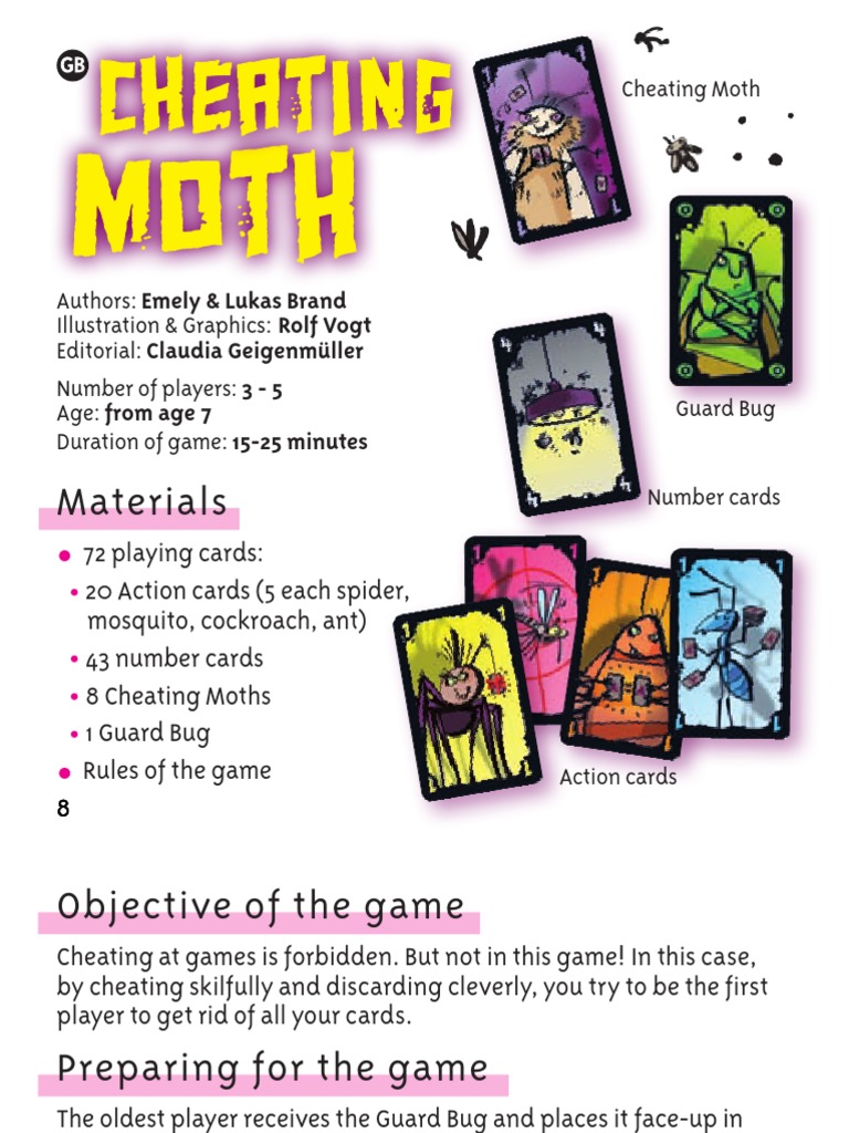 What is and How to Play Cheating Moth Card Game 