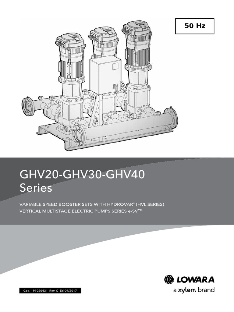Technical Catalogue - GHV-SV PDF | PDF | Pump | Electric Motor