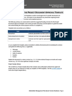 Project Document Approval Template With Instructions