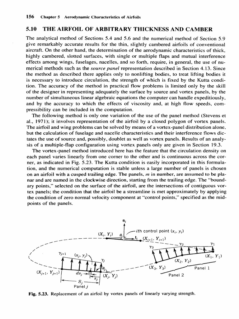 Panel Method Kuethe and Chow-Foundations-of-Aerodynamics | PDF ...