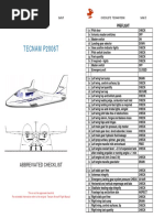 Tecnam p2006t Chklist