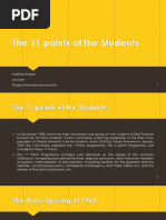 The 11 Points of The Students