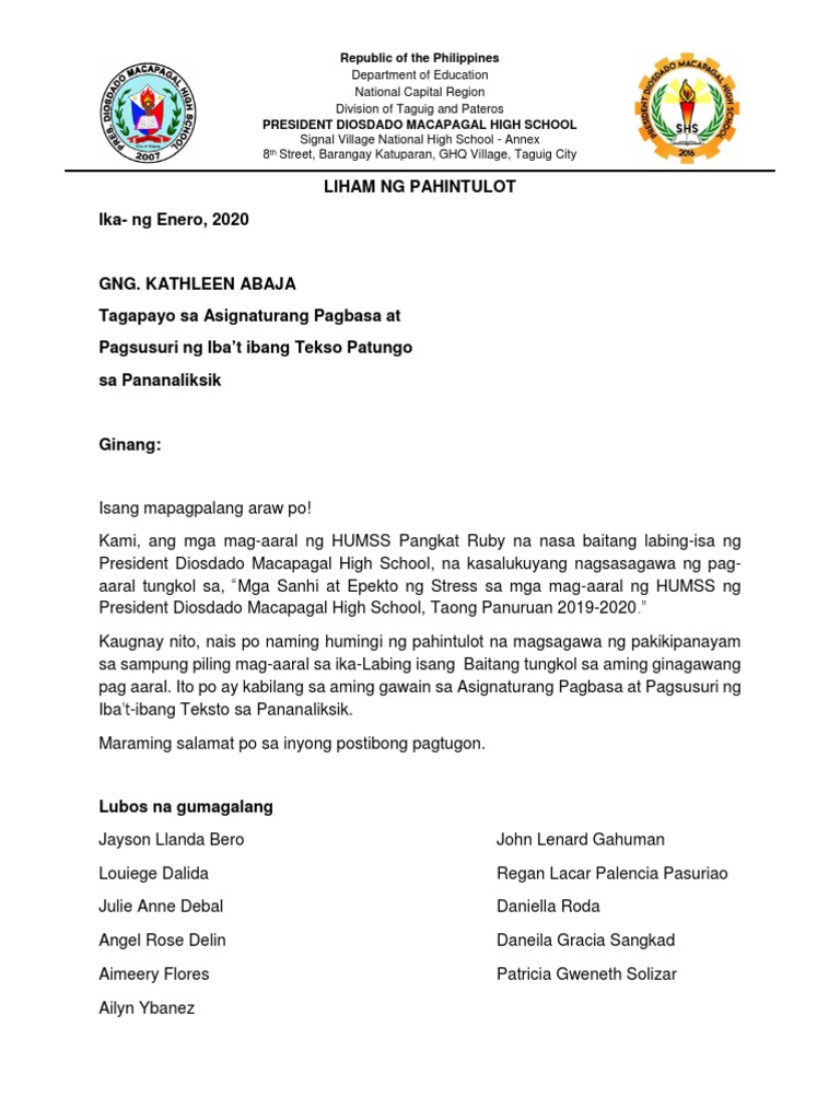 Liham Final | PDF