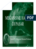 VI Keseimbangan Pasar