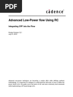 Advanced Low-Power Flow Using RTL Compiler - Integrating CPF Into The Flow