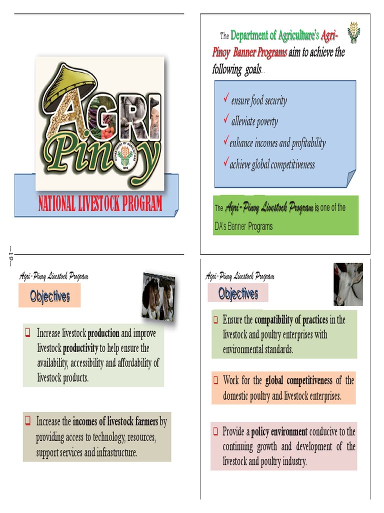 Agri-Pinoy Livestock Program Overview | PDF | Livestock | Cattle
