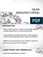 GEAR MANUFACTURING PROCESSES