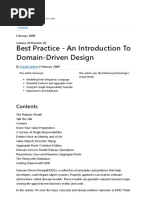 Best Practice - An Introduction To Domain-Driven Design - Microsoft Docs