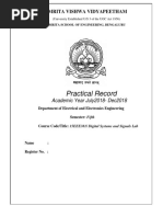 Digital Systems and Signals Lab Manual - 2018