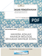 Dasar-Dasar Pengetahuan - PMP 2019-2020