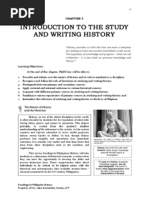 Chapter I Intro To The Study and Writing History