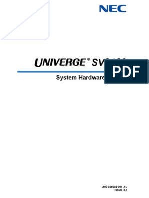 Xxxjxx Video - UNIVERGE SV9100 Hardware Manual - Issue 9.1 | PDF | Electrical Connector |  Manufactured Goods