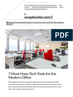 7 Must-Have Tech Tools For The Modern Office - The Original Visitor Management System PDF