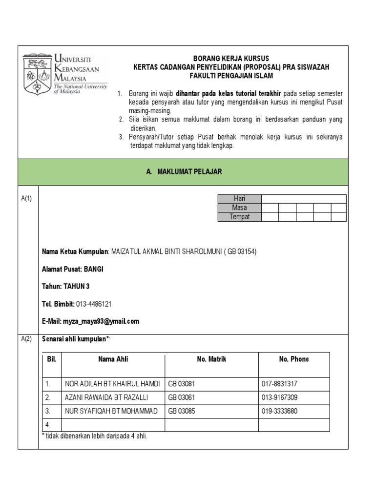 Proposal Amali Solat Pdf