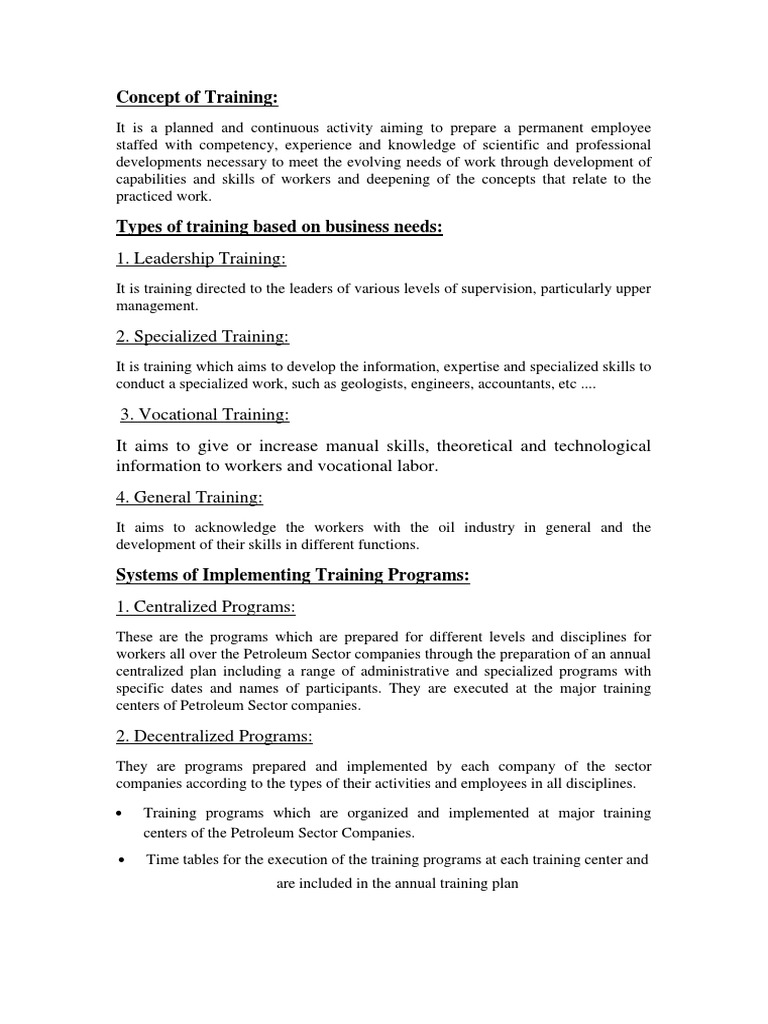 Training Types en PDF | PDF