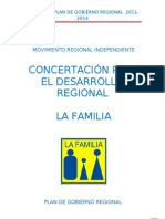 Plan de Gobierno LA FAMILIA - Nelson Chui Mejía - 2010