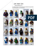 LEGO Guess Who Board Game Printable PDF