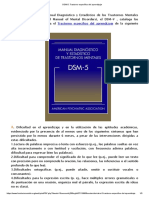 DSM-5 - Trastorno Específico Del Aprendizaje PDF