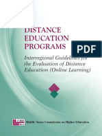 Guidelines For The Evaluation of Distance Education Programs PDF