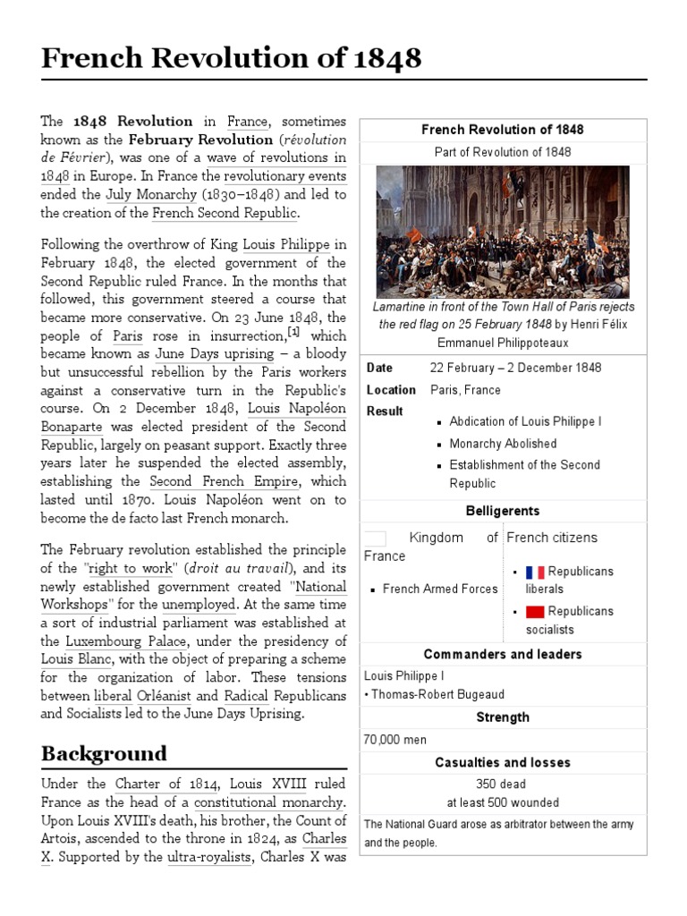 French Revolution Of 1848 Pdf French Revolution Political Theories