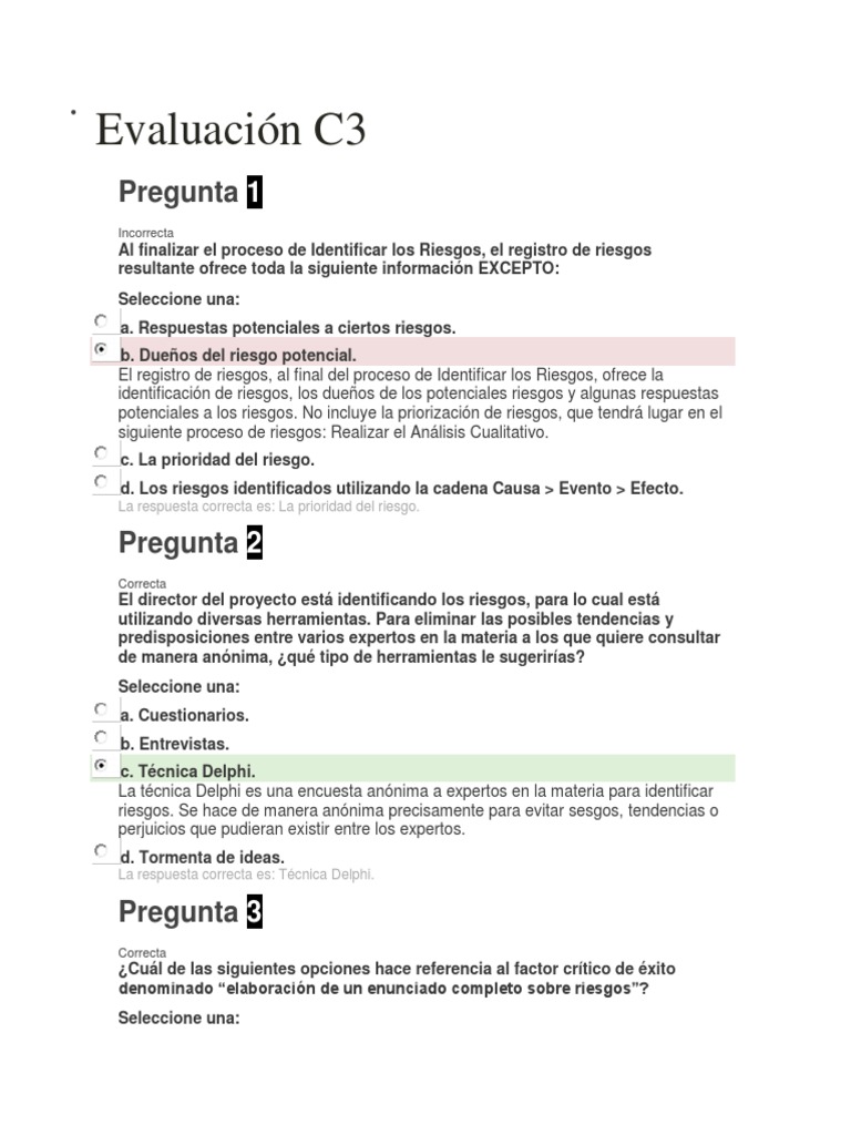 C3 Examen | PDF | Toma de decisiones | Información