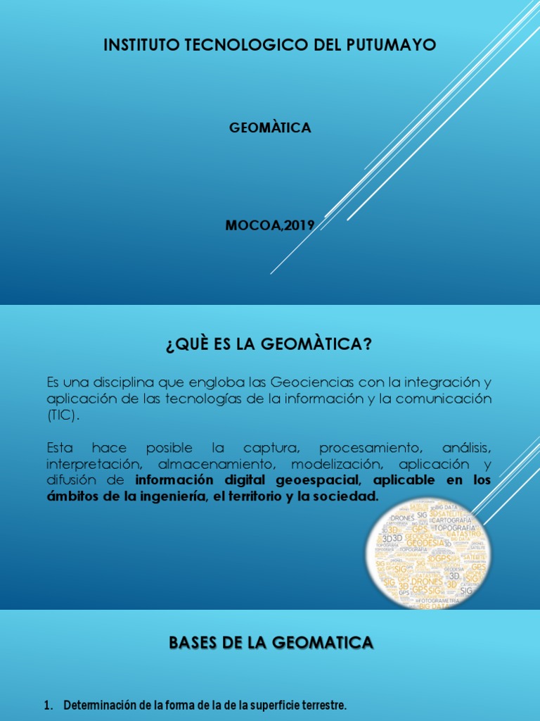 GEOMATICA | PDF | Geodesia | Datos geográficos e información