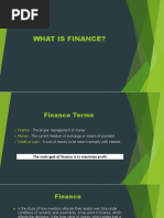 FINANCE