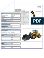 Volvo CARGADOR FRONTAL Ficha Tecnica Cargador Frontal L120F