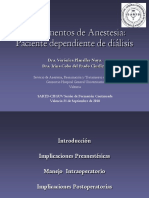 Fundamentos de Anestesia Paciente Diálisis