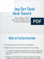 Trying Out One's New Sword: Mary Midgley (1981) Ethics and Contemporary Issues Professor Douglas Olena