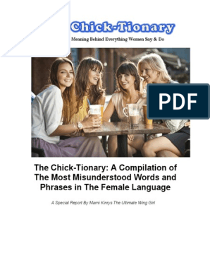 The Chicktionary, PDF, Feeling