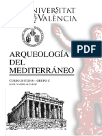 Temario Arqueología Del Mediterráneo UV