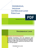 03 s2 Pengembangan Pengadaan Dan Kebijakan Lahan Perkotaan