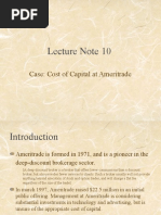 Lecture Note 10 (Cost of Capital at Am Sri Trade)