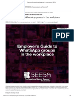 Employer's Guide To WhatsApp Groups in The Workplace - SEESA
