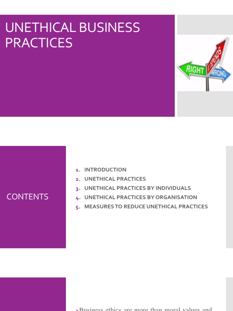 Business Practices PDF Business Ethics Employment