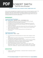 Senior Java Developer Resume | PDF | Java Server Pages | Java Platform