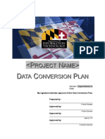 Data Conversion Plan