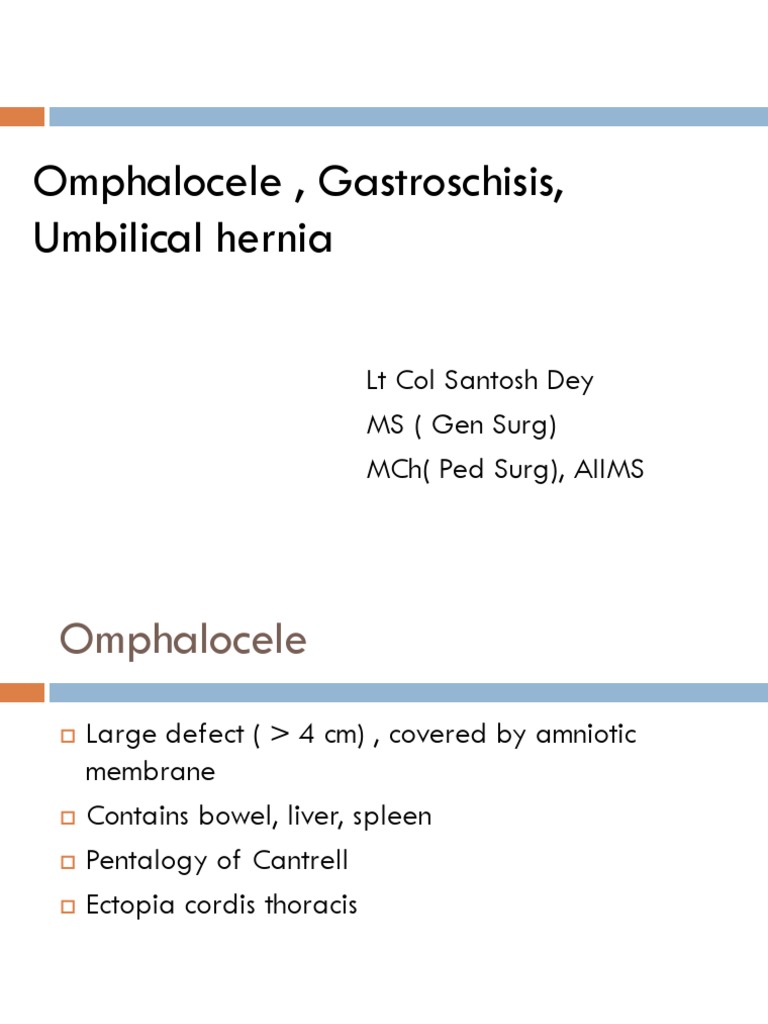 Differences Between Omphalocele and Gastroschisis | PDF | Medical ...