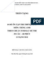 10 ĐỀ TIẾNG ANH - CÓ ĐÁP ÁN CHI TIẾT (CLB TIẾNG ANH VÌ CỘNG ĐỒNG TỈNH BD THÂN TẶNG) PDF