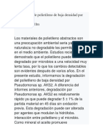 Degradación de Polietileno de Baja Densidad Por Pseudomonas