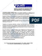 PRODUCTORA Y COMERCIALIZADORA DE INSUMO... E INSTITUCIONAL - PDF Descargar Libre