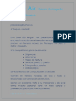 Cart de Presentación de Mensajería PDF