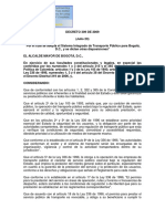 2009 Decreto 309 Sitp