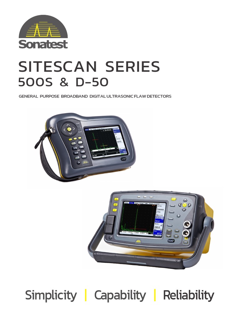 Sitescan 500s D-50 | PDF | Computer Monitor | Digital To Analog Converter