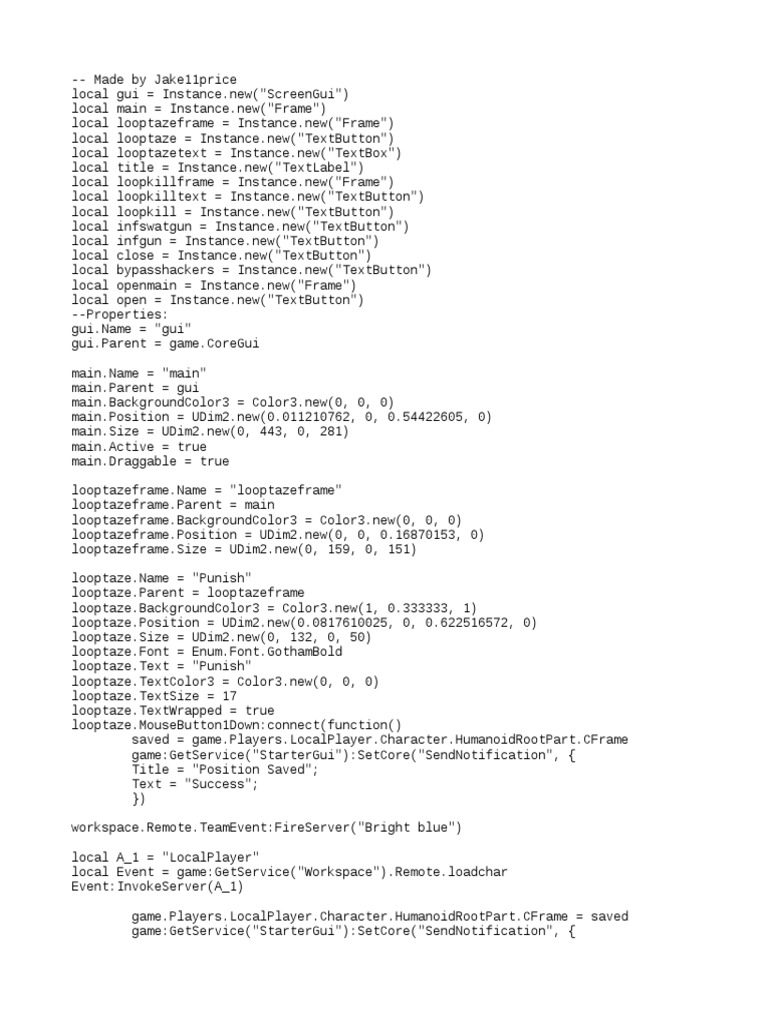 Prisonbreaker 1 5 By Jake11price Computing And Information Technology - roblox loopkill script pastebin