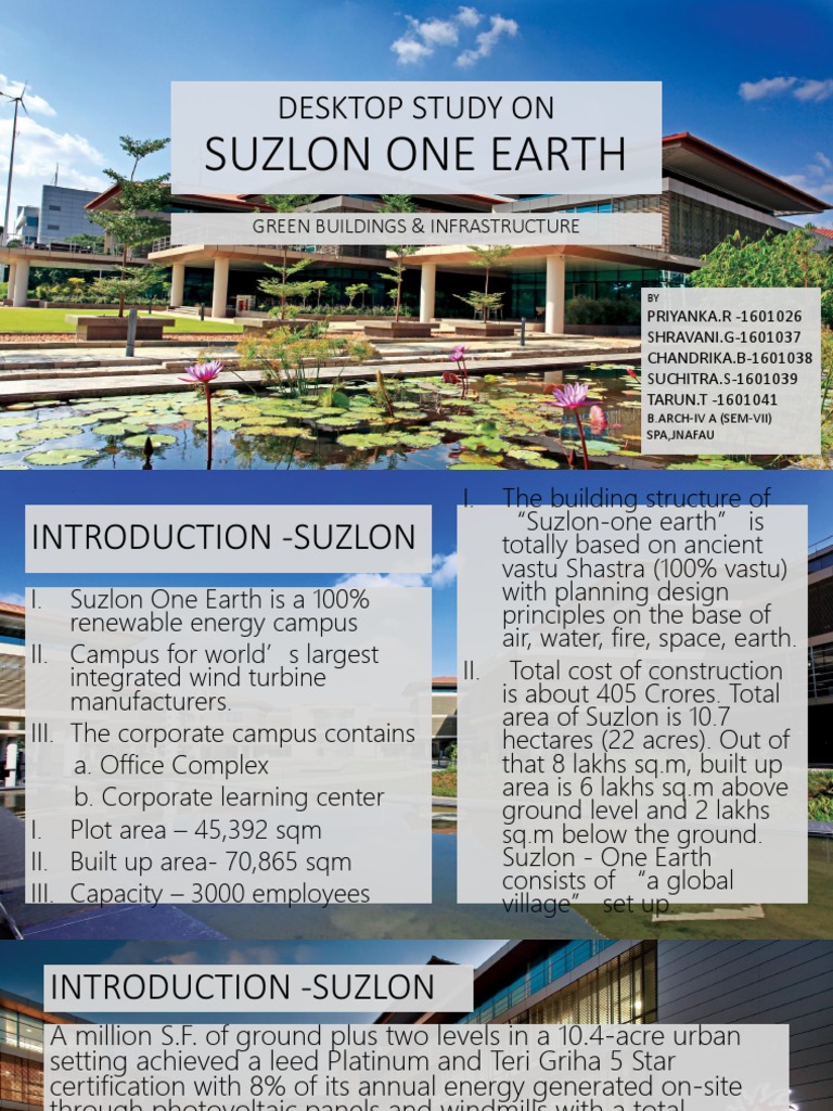 Suzlon one earth pune case study ppt picture