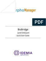 BioBridge Quick Start Guide - Lenel OnGuard (DataConduit)